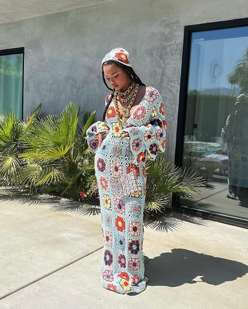PRE-COMMANDE robe en crochet Granny Square