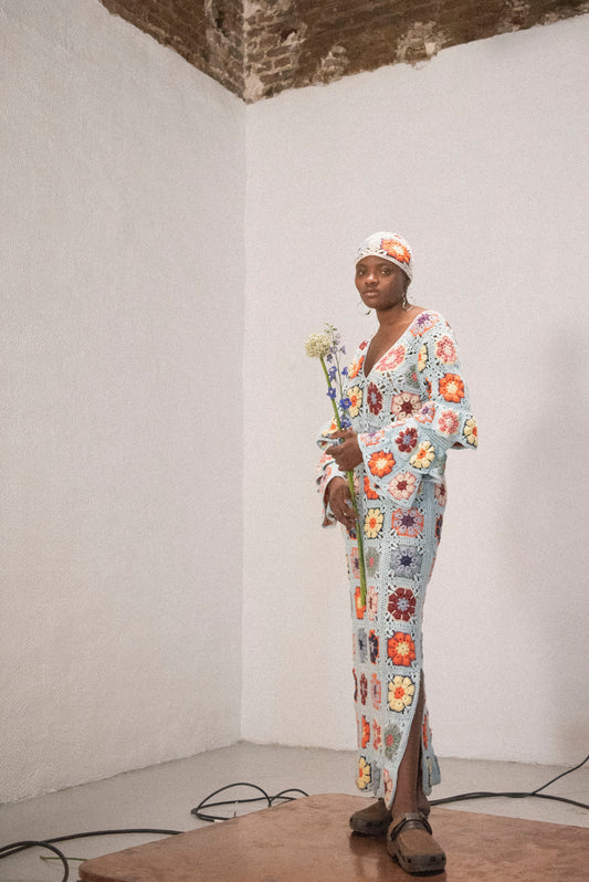 PRE-COMMANDE robe en crochet Granny Square