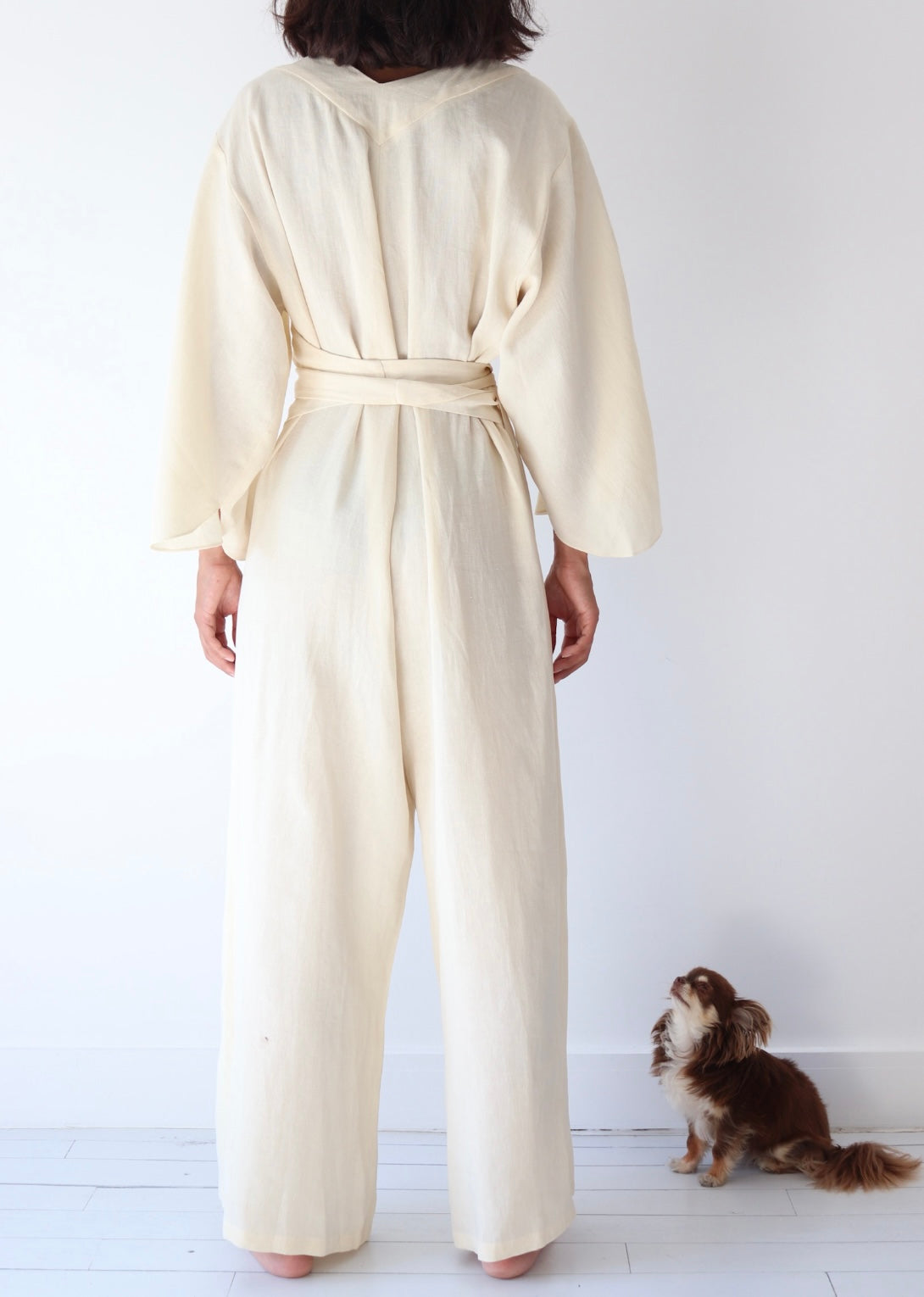 PRE-ORDER linen wrap jumpsuit